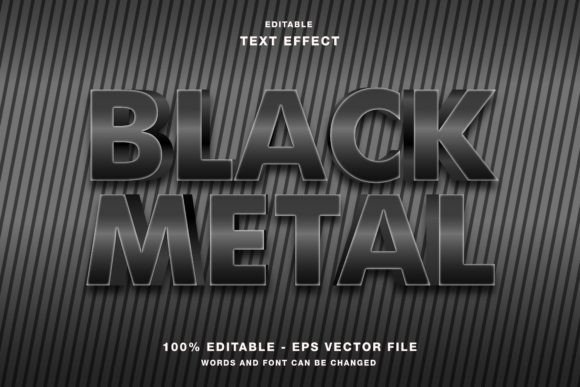 Black Metal 3D Text Effect: A Powerful Tool for Bold Design