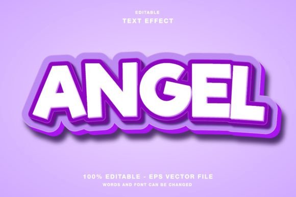 Bring Your Designs to Life with the Cute Angel Text Effect