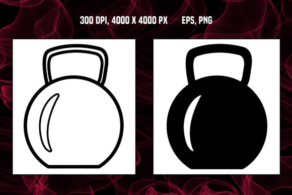 Elevate Fitness Branding with Kettlebell Icons