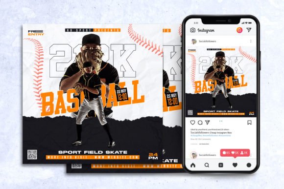 Evaluating the Baseball Match Day Social Media Post Template