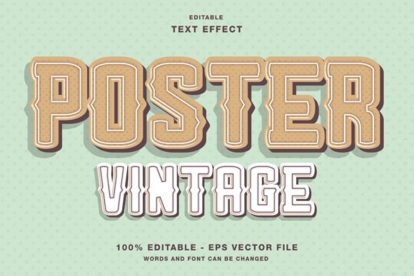 Poster Vintage Text Effect: A Timeless Design Solution for Modern Creators