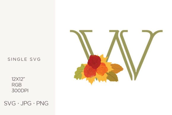 Rose Flowers As a Part of Letter W: A Designer's Guide to Versatile Vector Art