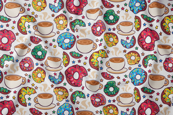Sweet Donut and Coffee Seamless Pattern: Elevating Your Design Projects
