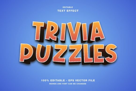 Trivia Puzzles Game Title Text Effect: Elevating Your Creative Projects