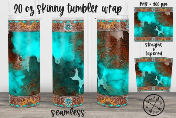 Turquoise Tooled Leather Tumbler Wrap: A Practical Guide for Sublimation Creators
