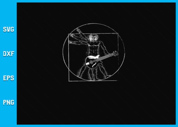 Unlocking Creativity with the Vitruvian Man Guitar Music Player SVG Collection